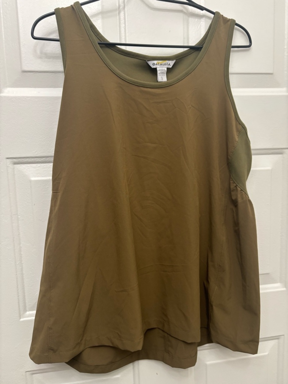 Athleta Olive Tank Top with Scoop Neck